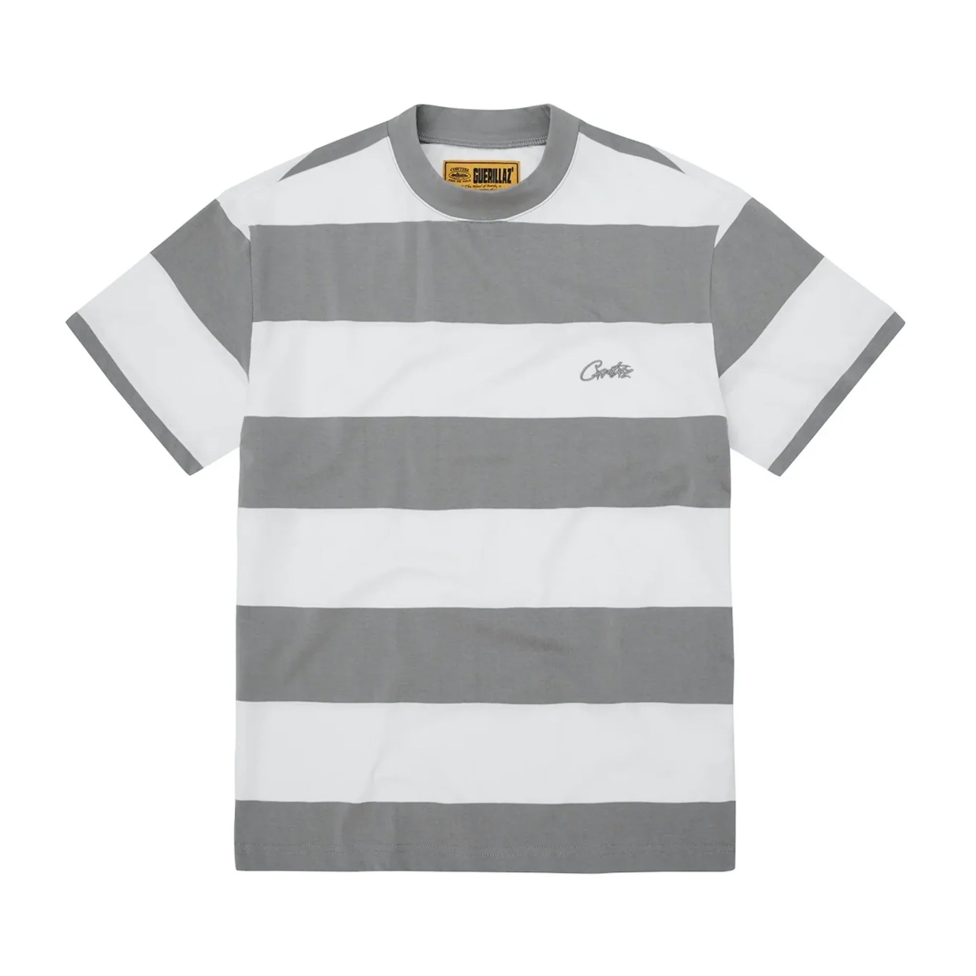 Corteiz Gestreiftes T-Shirt Grau