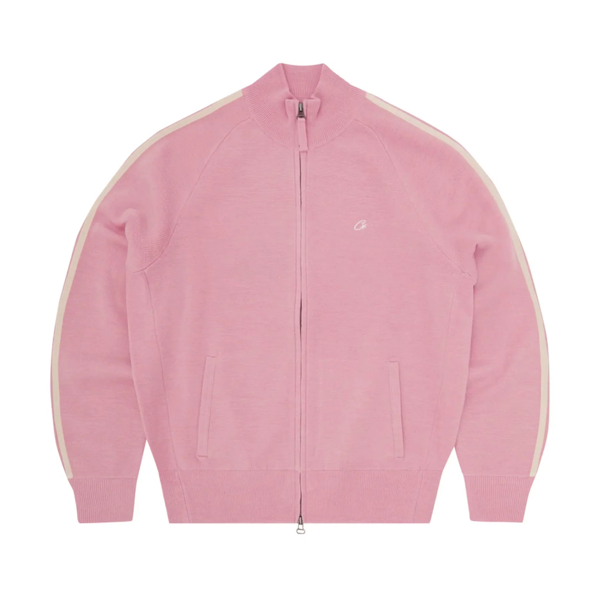 Corteiz Strickfleece mit Reißverschluss Rosa
