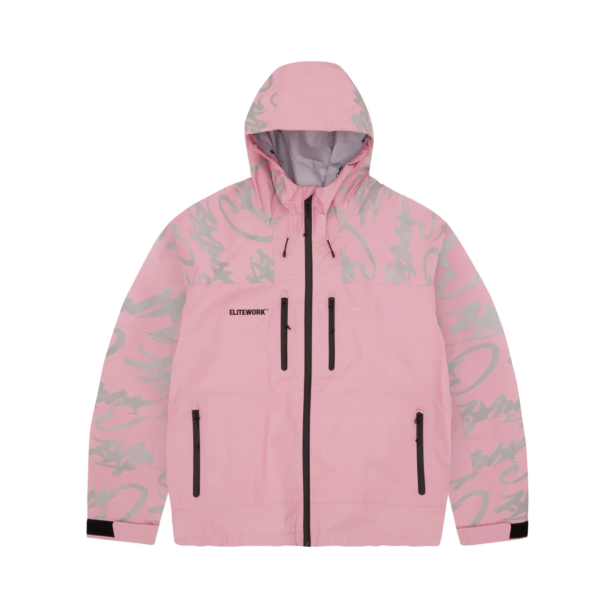 Corteiz Elitework Wasserdichte Shelljacke Rosa
