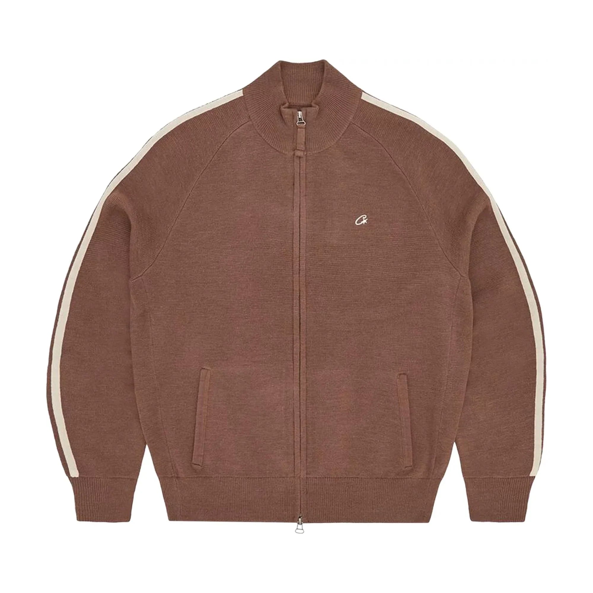 Corteiz VVS Knit-Zip Mokka