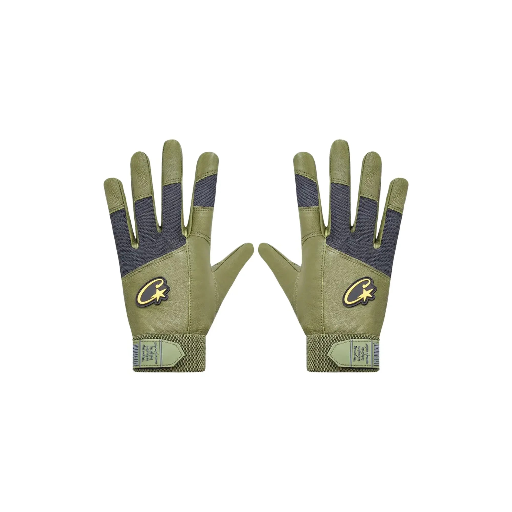 Corteiz Leathers Handschuhe Gutta Grün