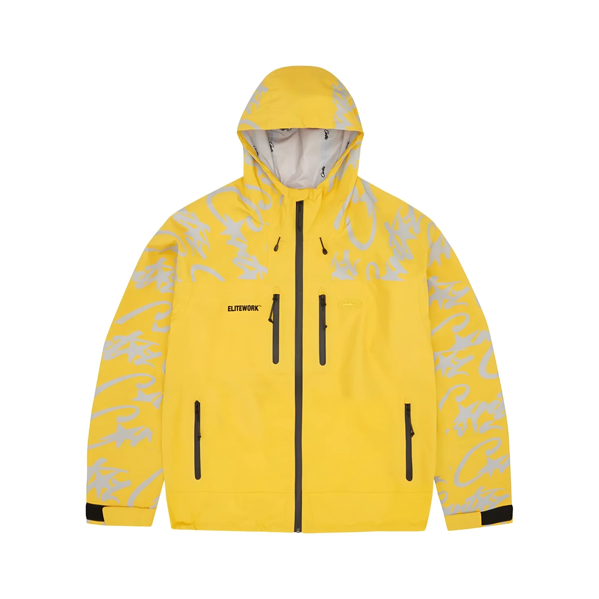 Corteiz Elitework Wasserdichte Shelljacke Gelb