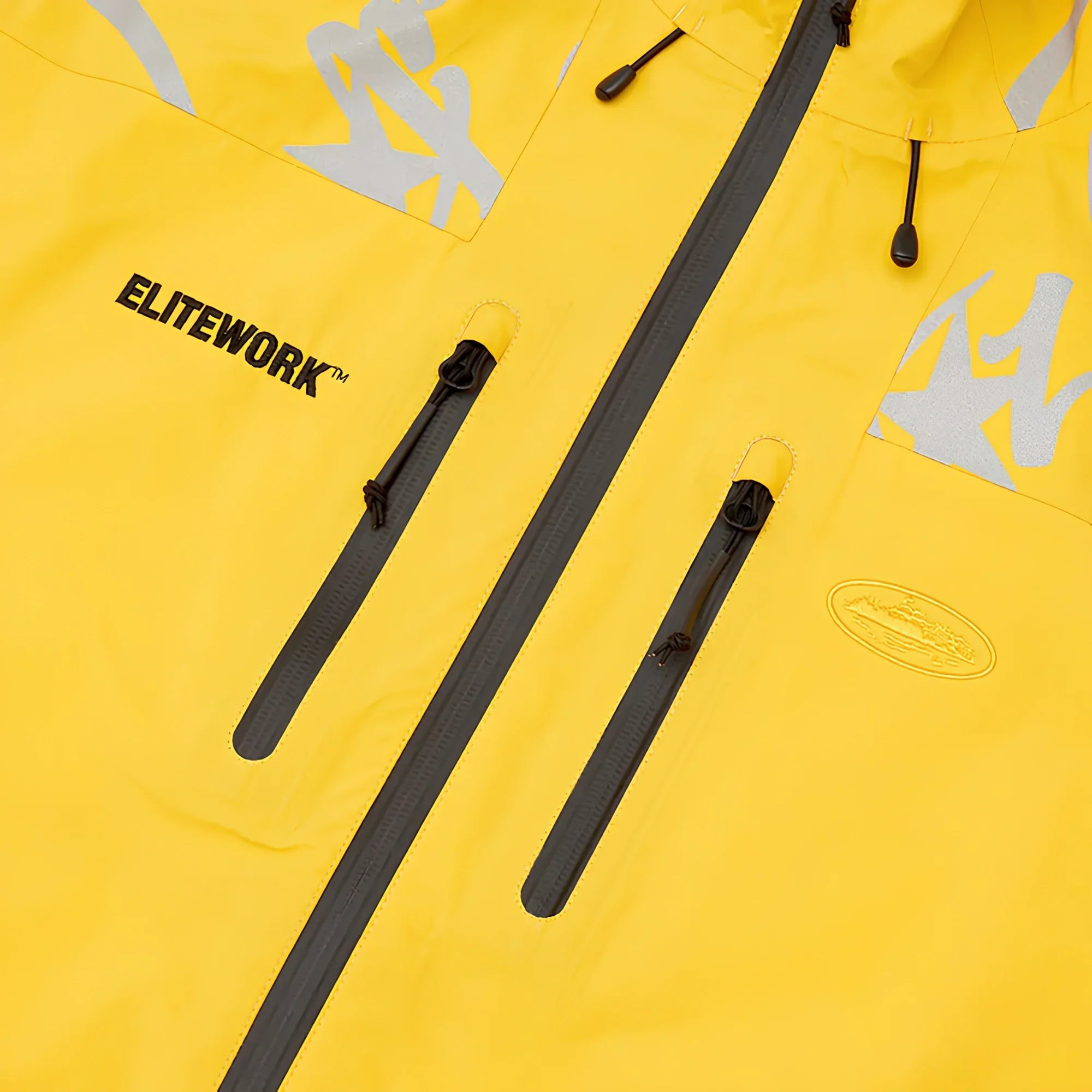 Corteiz Elitework Wasserdichte Shelljacke Gelb
