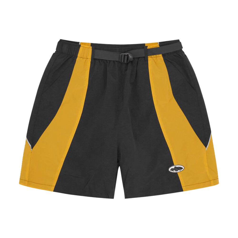Corteiz Spring Shorts Schwarz/Gelb