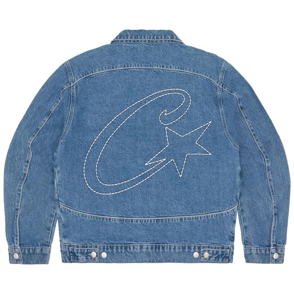 Corteiz C-Star Denim Trucker Jacket Blue