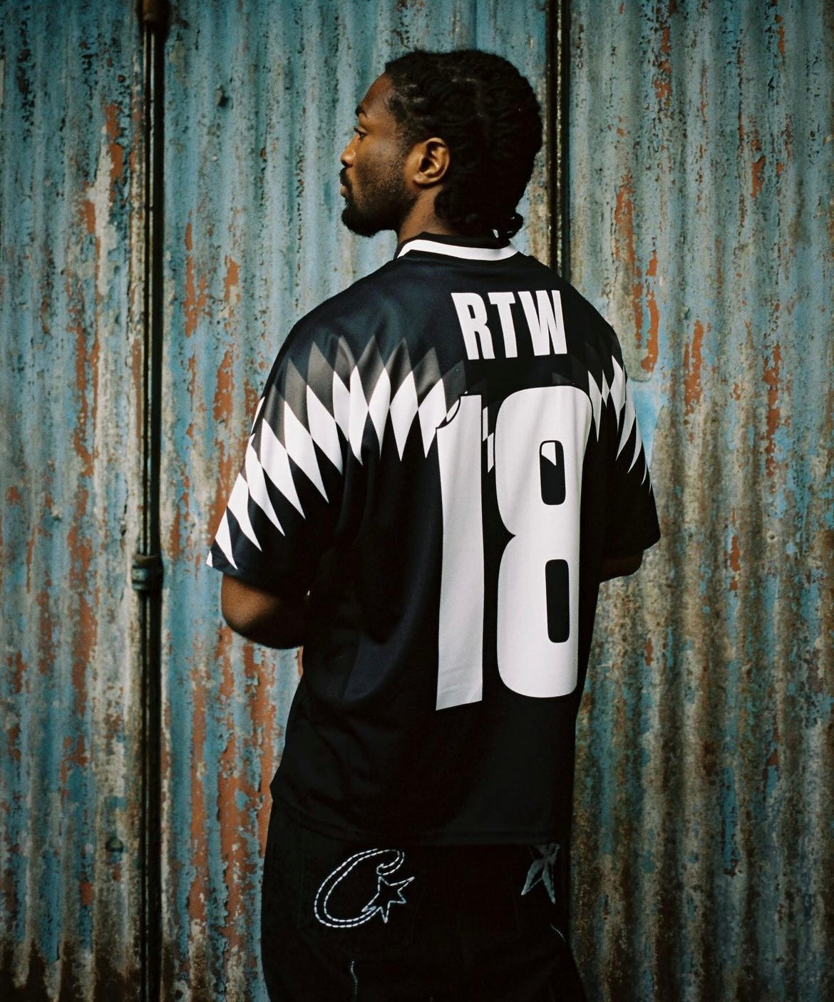 Corteiz Club RTW Fußballtrikot Schwarz
