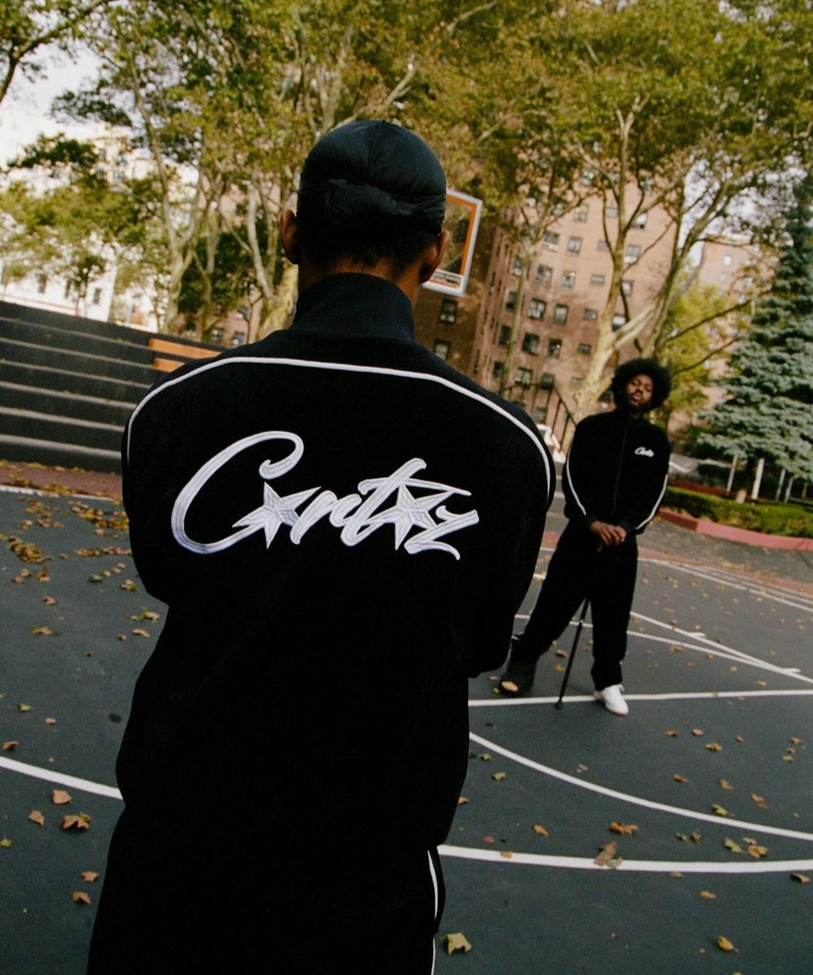 Corteiz VVS Veloursjacke Schwarz