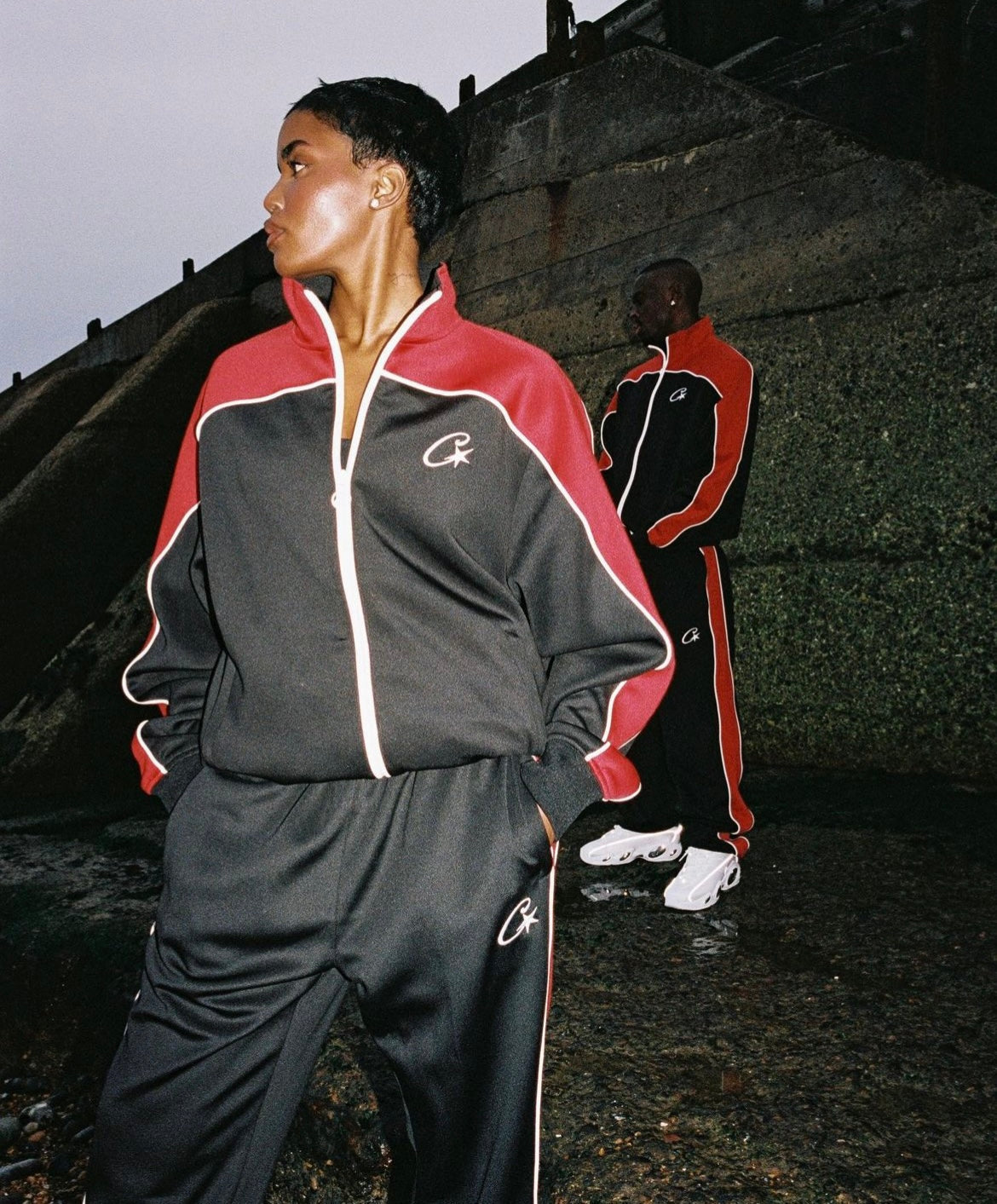 Corteiz Shotta Trainingshose Schwarz