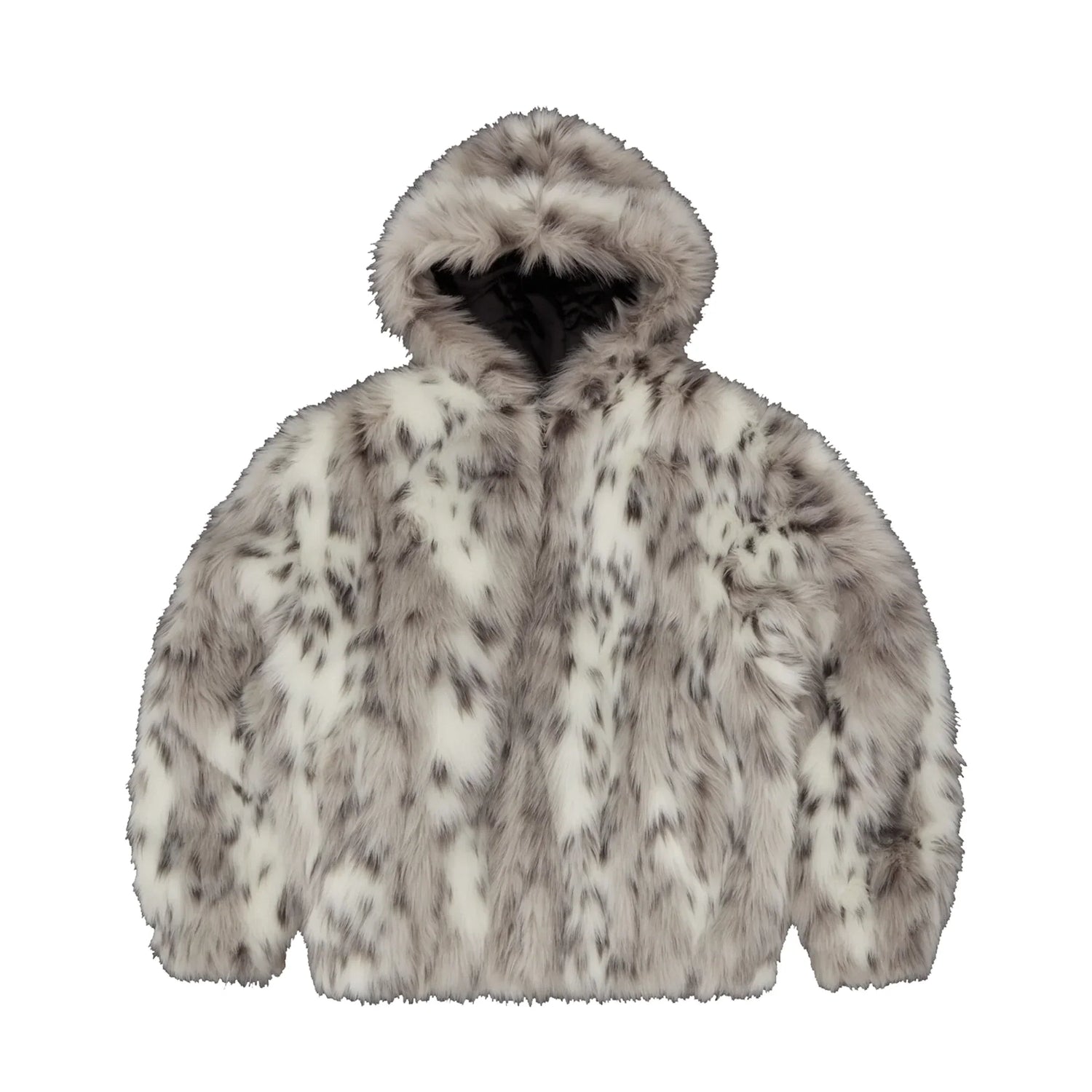 Corteiz Pelzjacke mit Kapuze Multi