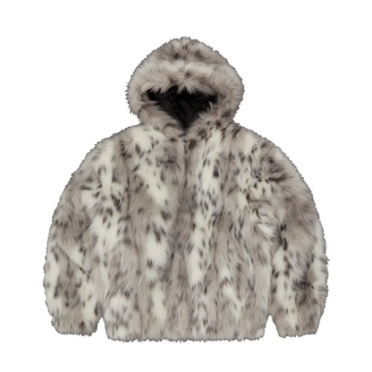 Corteiz Pelzjacke mit Kapuze Multi