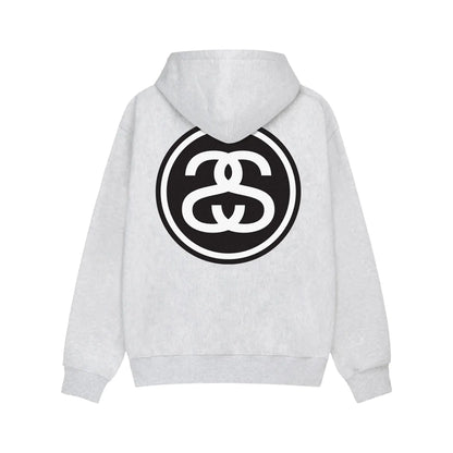 Stussy SS-Link Zip Hoodie Ash Heather
