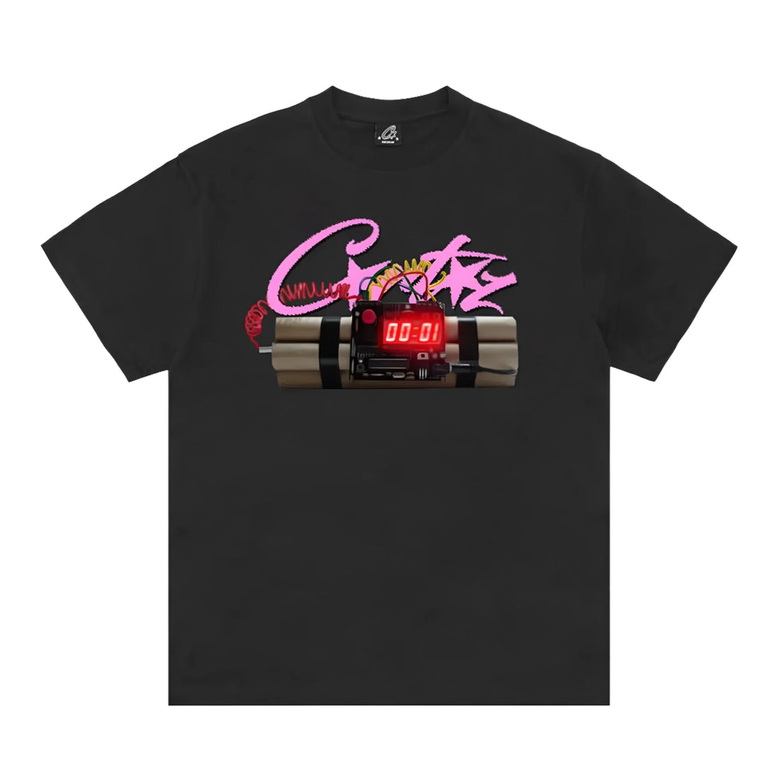 Corteiz No Time 4 Luv Tee Schwarz