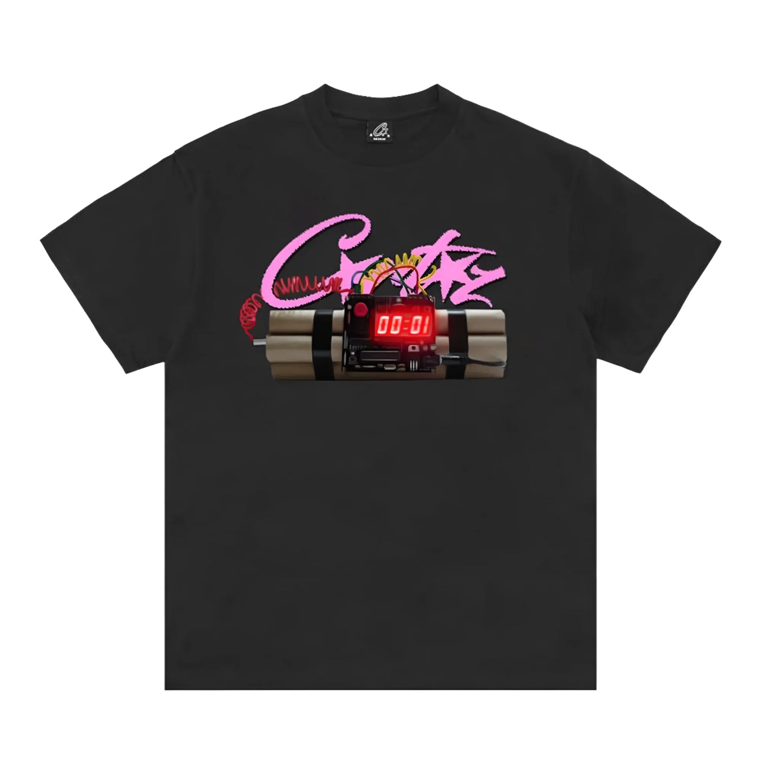 Corteiz No Time 4 Luv Tee Schwarz
