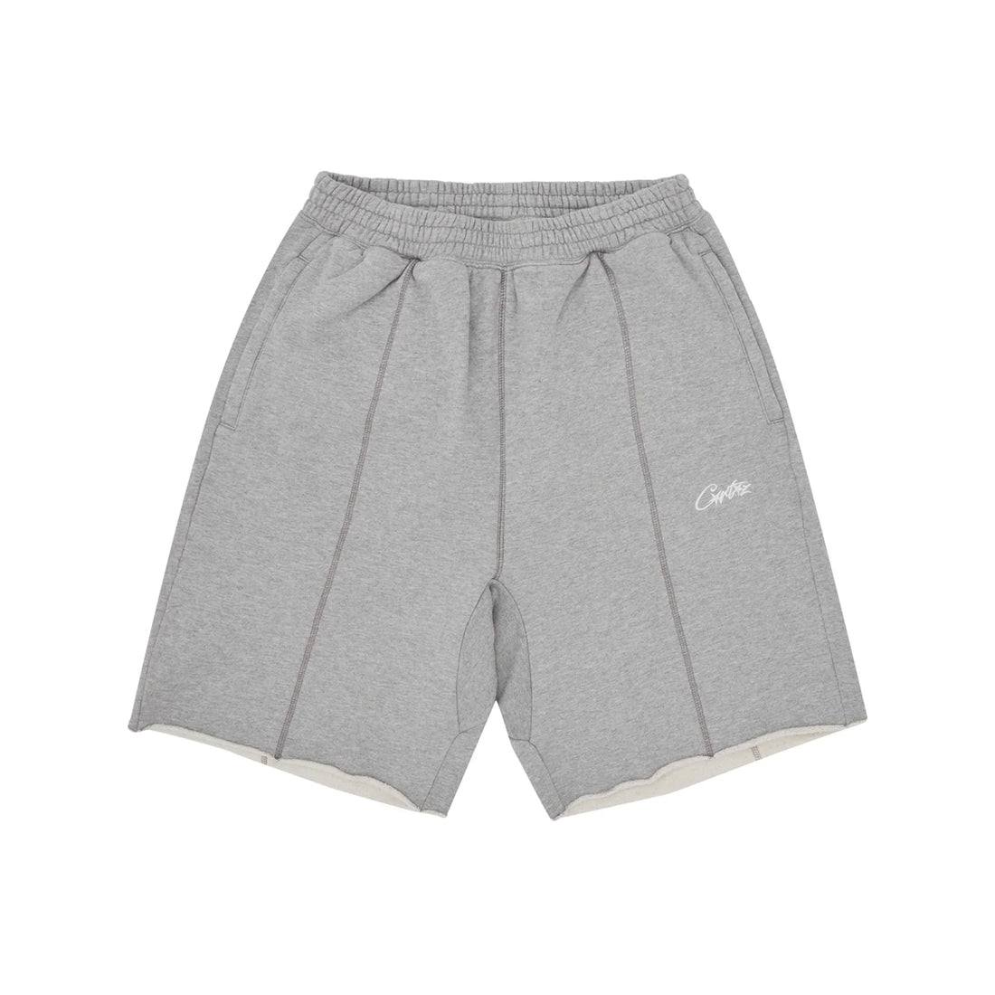 Corteiz HMP Raw Hem Shorts Heather Grey