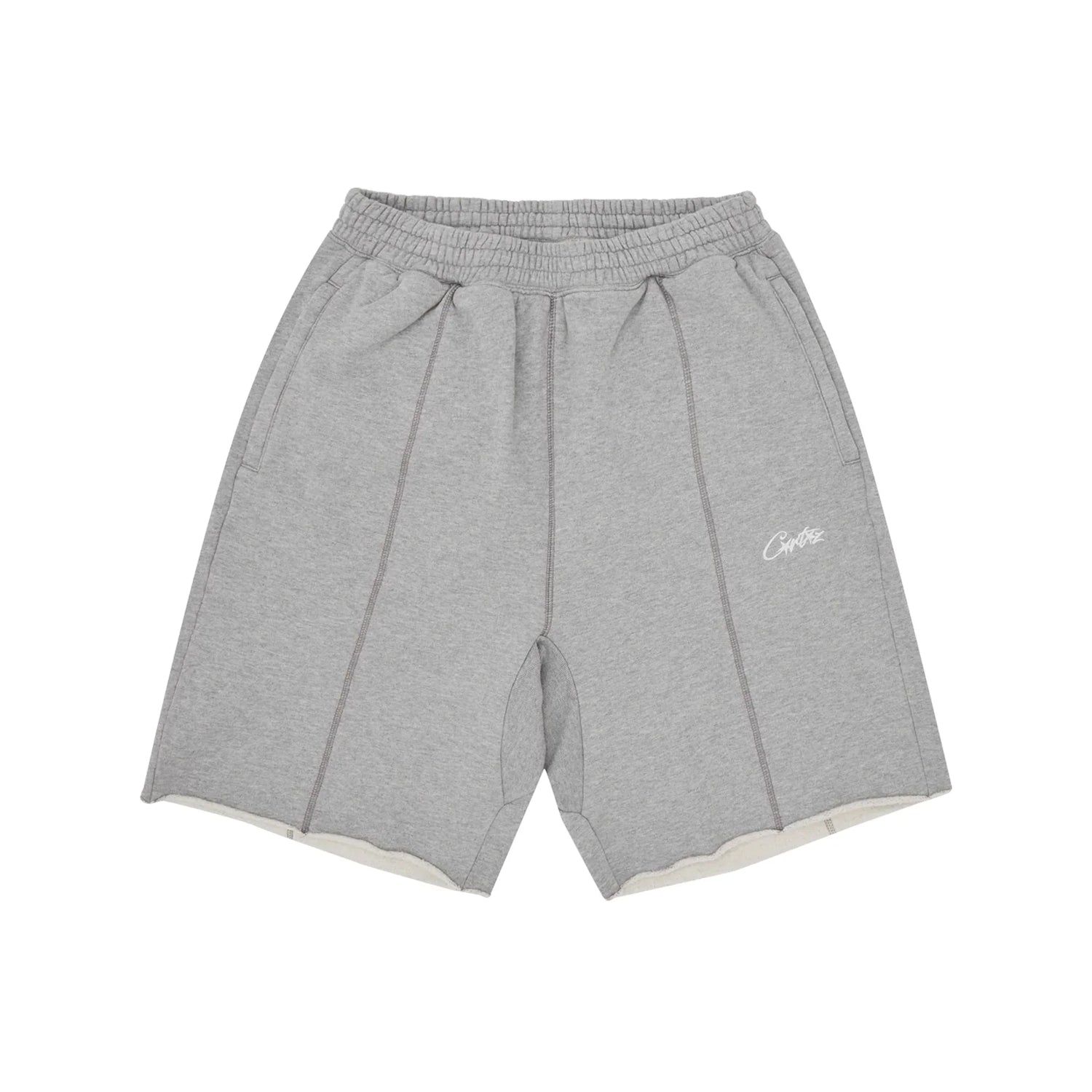 Corteiz HMP Raw Hem Shorts Heather Grey