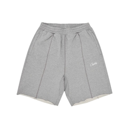 Corteiz HMP Raw Hem Shorts Heather Grey