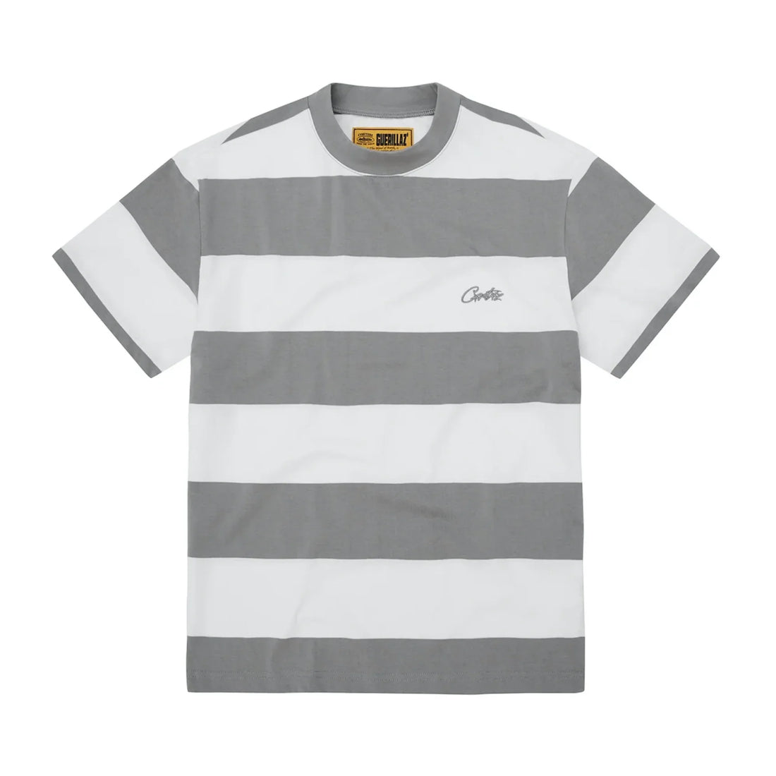 Corteiz Gestreiftes T-Shirt Grau