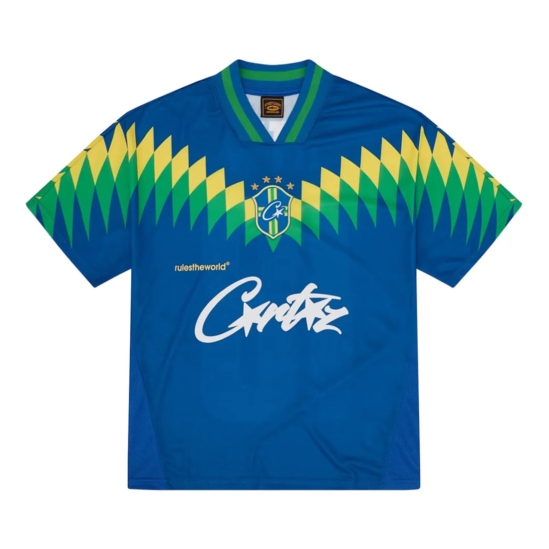 Corteiz Club America Trikot Brasil Blau