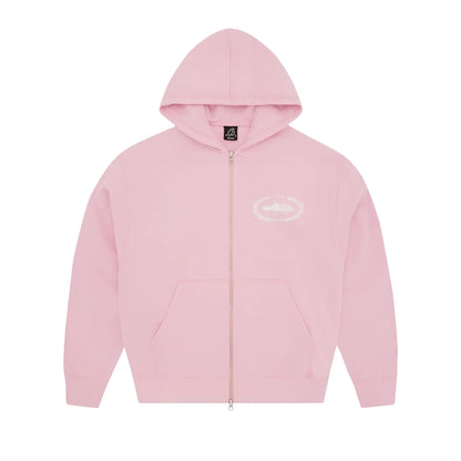 Corteiz Superior Royale Zip Hoodie Rosa