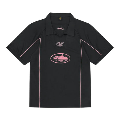 Corteiz Talismo Fußballtrikot Schwarz/Pink