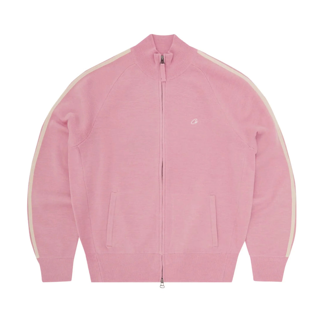 Corteiz Strickfleece mit Reißverschluss Rosa
