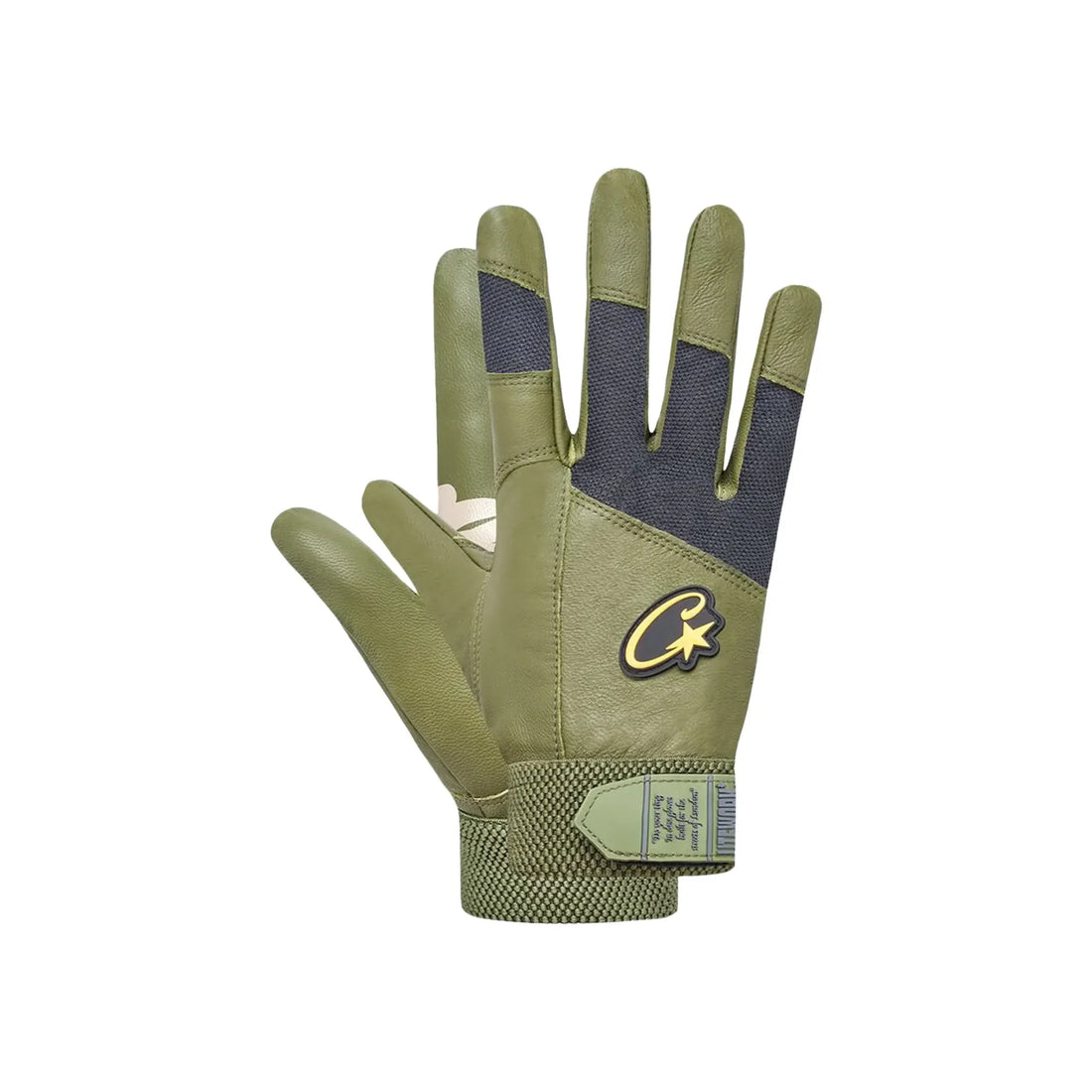 Corteiz Leathers Handschuhe Gutta Grün