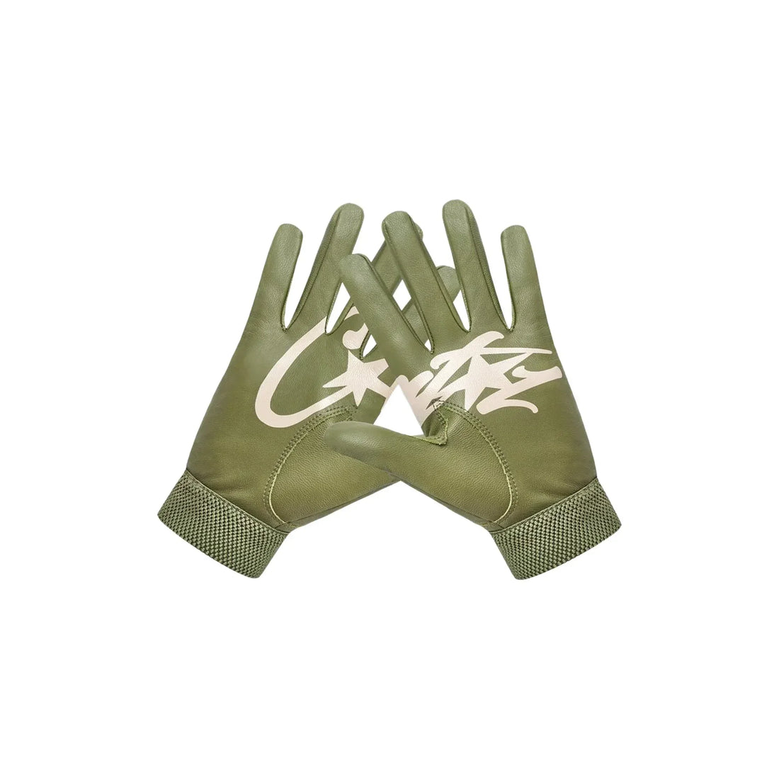 Corteiz Leathers Handschuhe Gutta Grün