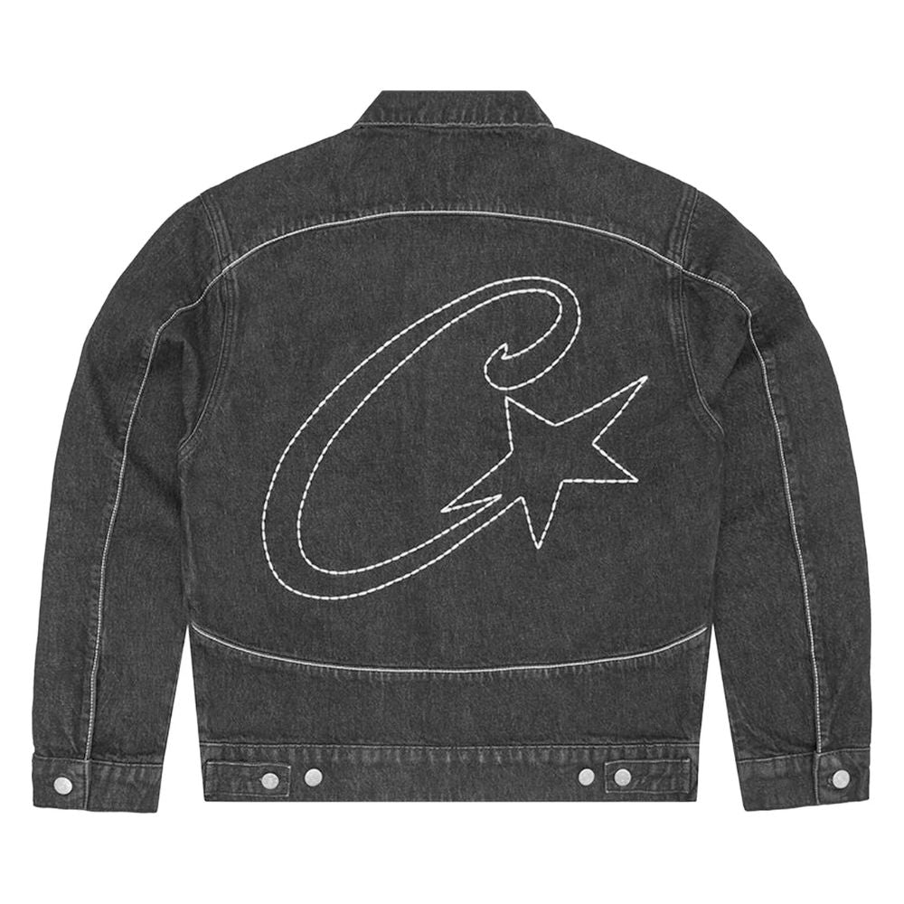 Corteiz C-Star Stitch-Down Jeansjacke Schwarz