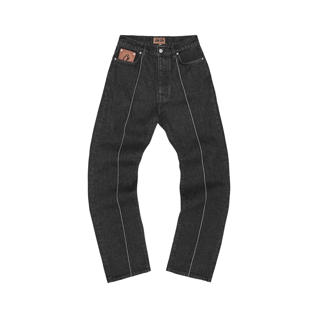 Corteiz C-Star Stitch-Down Jeans Schwarz
