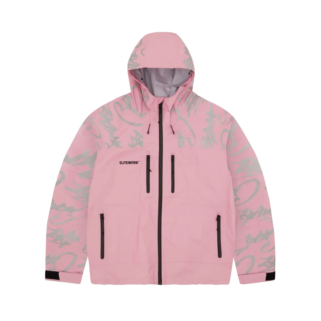 Corteiz Elitework Wasserdichte Shelljacke Rosa