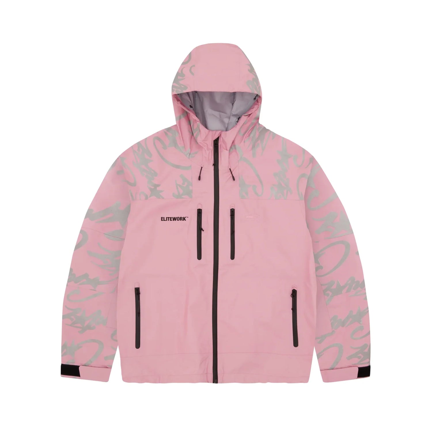 Corteiz Elitework Wasserdichte Shelljacke Rosa