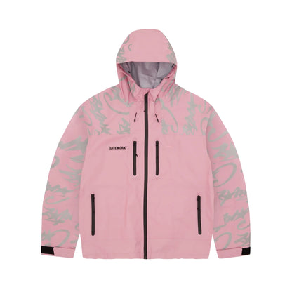 Corteiz Elitework Wasserdichte Shelljacke Rosa