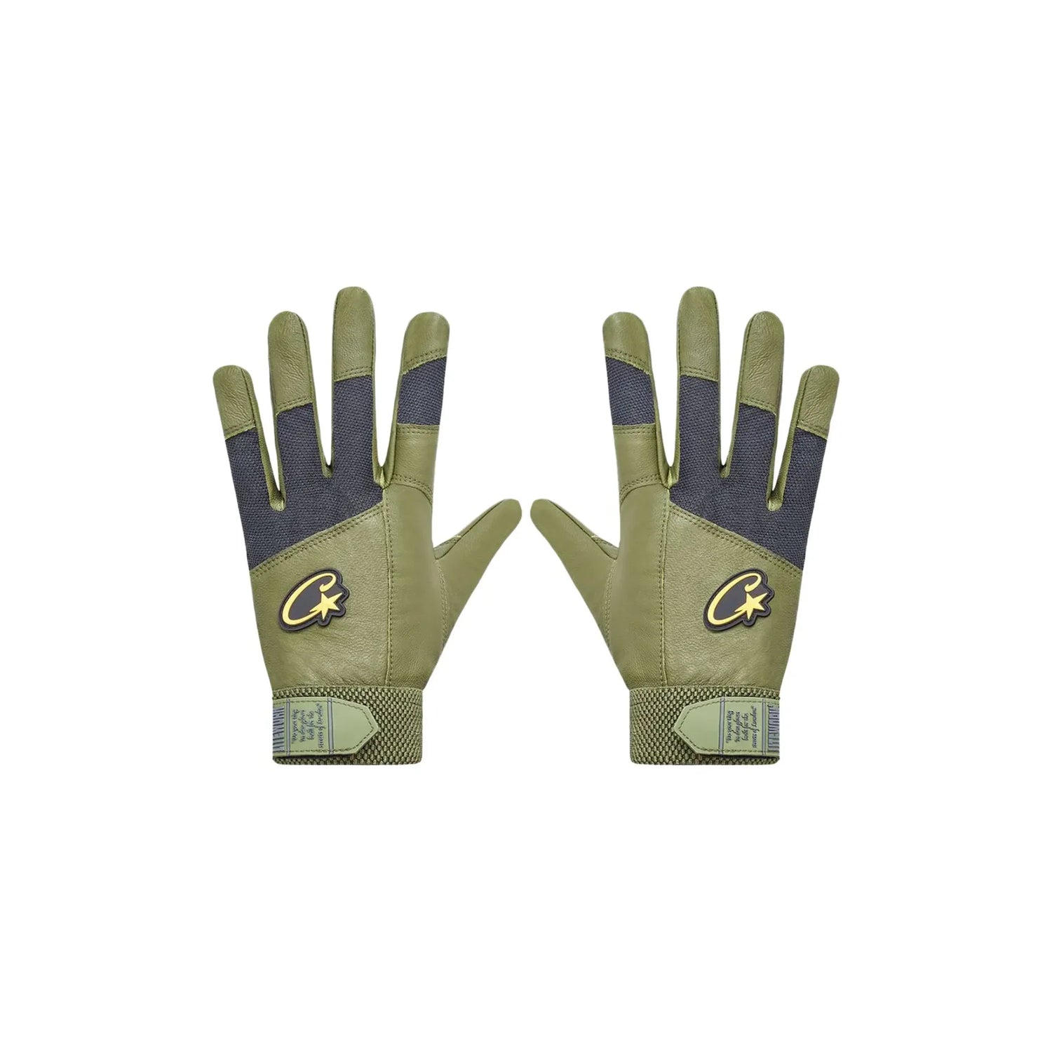 Corteiz Leathers Handschuhe Gutta Grün