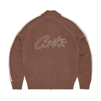 Corteiz VVS Knit-Zip Mokka