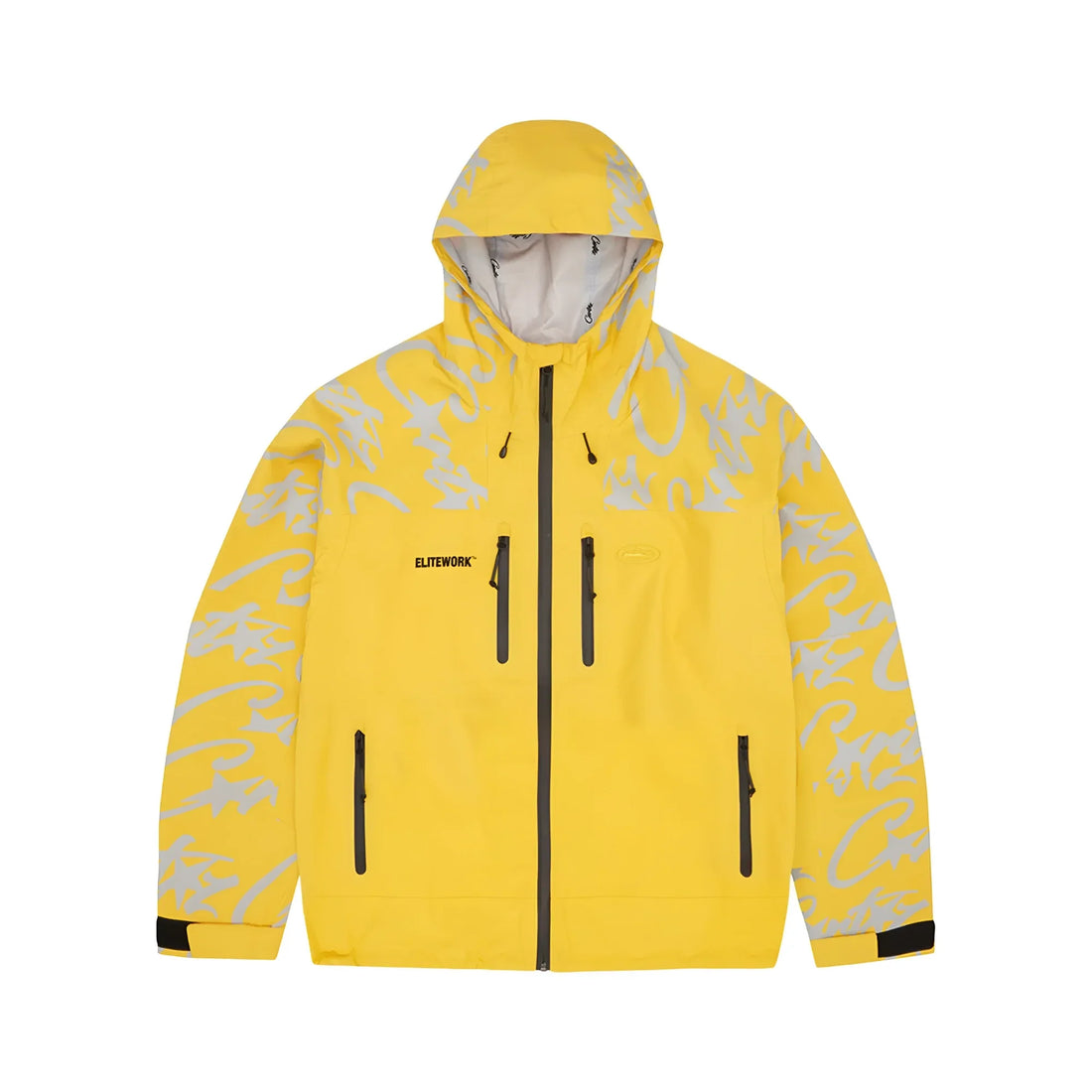 Corteiz Elitework Wasserdichte Shelljacke Gelb