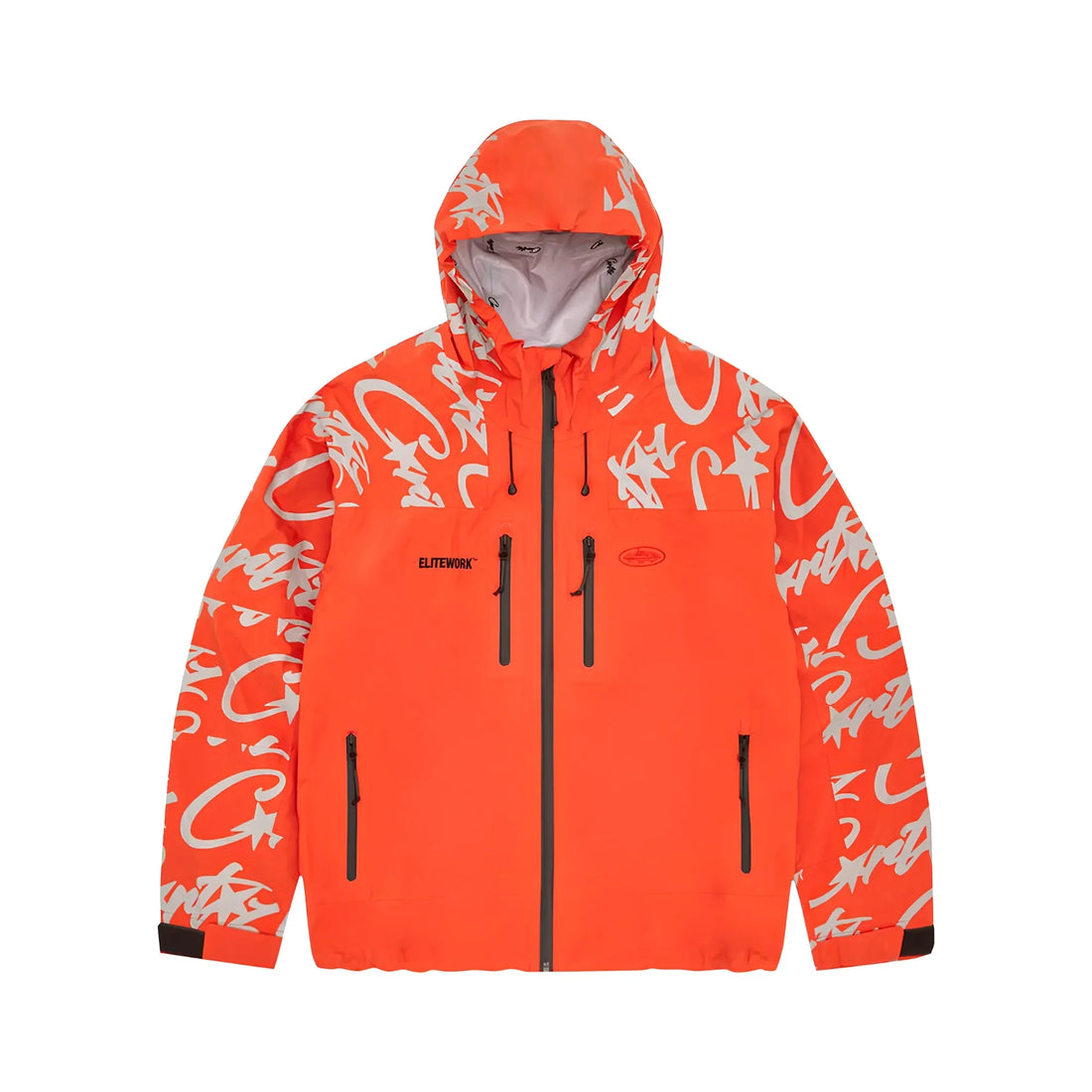 Corteiz Elitework Wasserdichte Shelljacke Orange