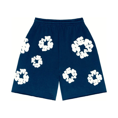 Denim Tears The Cotton Wreath Shorts Navy