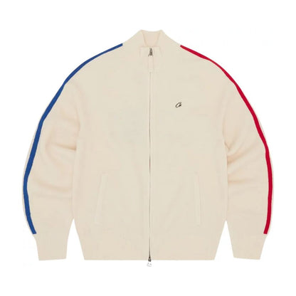 Corteiz Knit Zip Up Fleece Creme