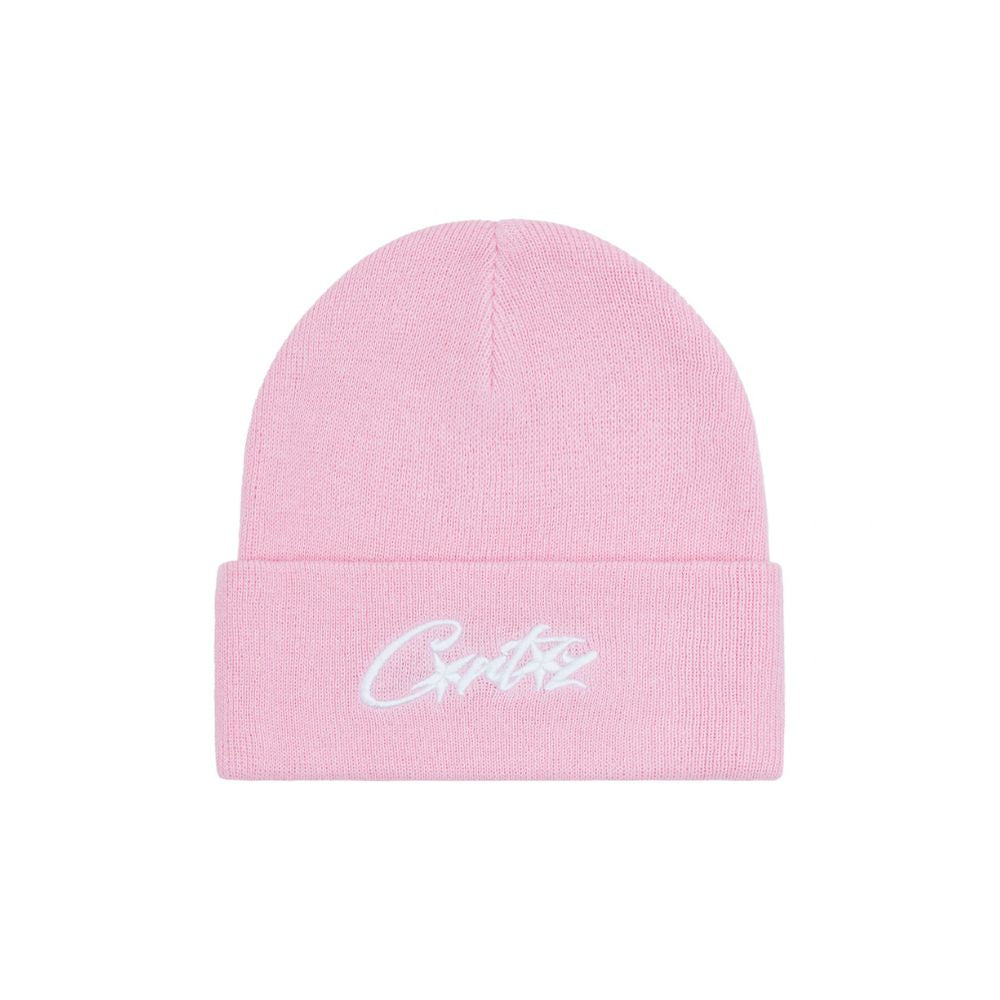 Corteiz Allstarz Folded Beanie Pink