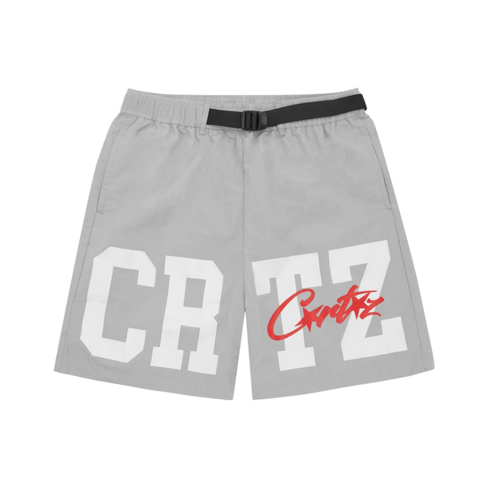 Corteiz CRTZ Nylon Shorts Grau