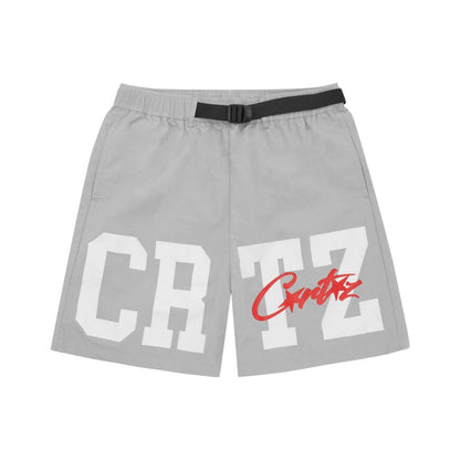 Corteiz CRTZ Nylon Shorts Grau