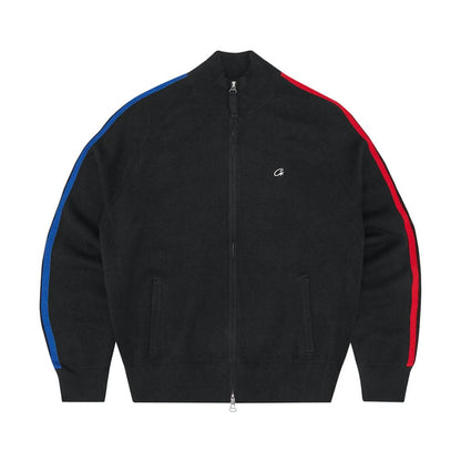 Corteiz VVS Knit Zip Schwarz/Rot/Blau