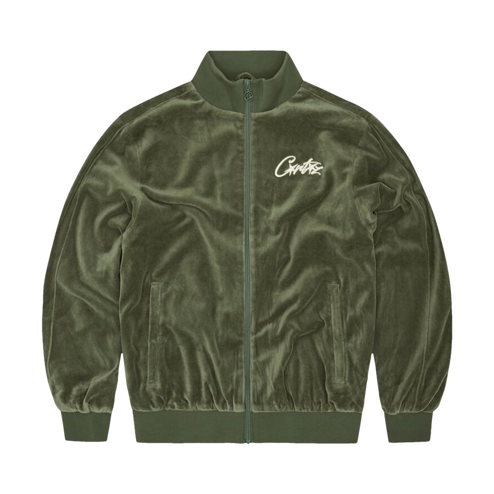 Corteiz VVS Veloursjacke Grün
