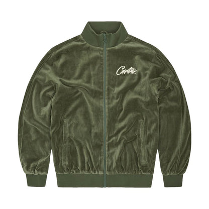 Corteiz VVS Veloursjacke Grün