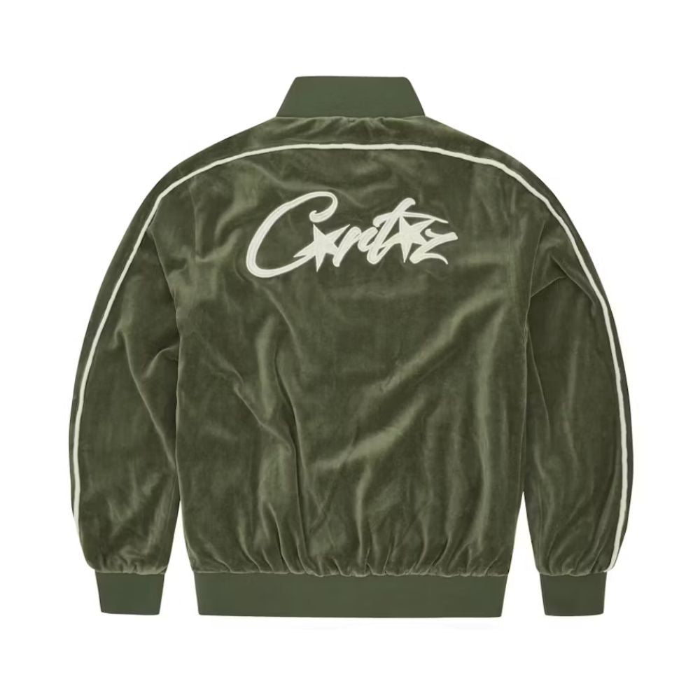 Corteiz VVS Veloursjacke Grün