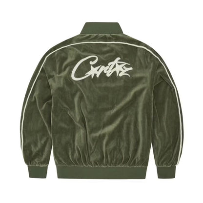 Corteiz VVS Veloursjacke Grün