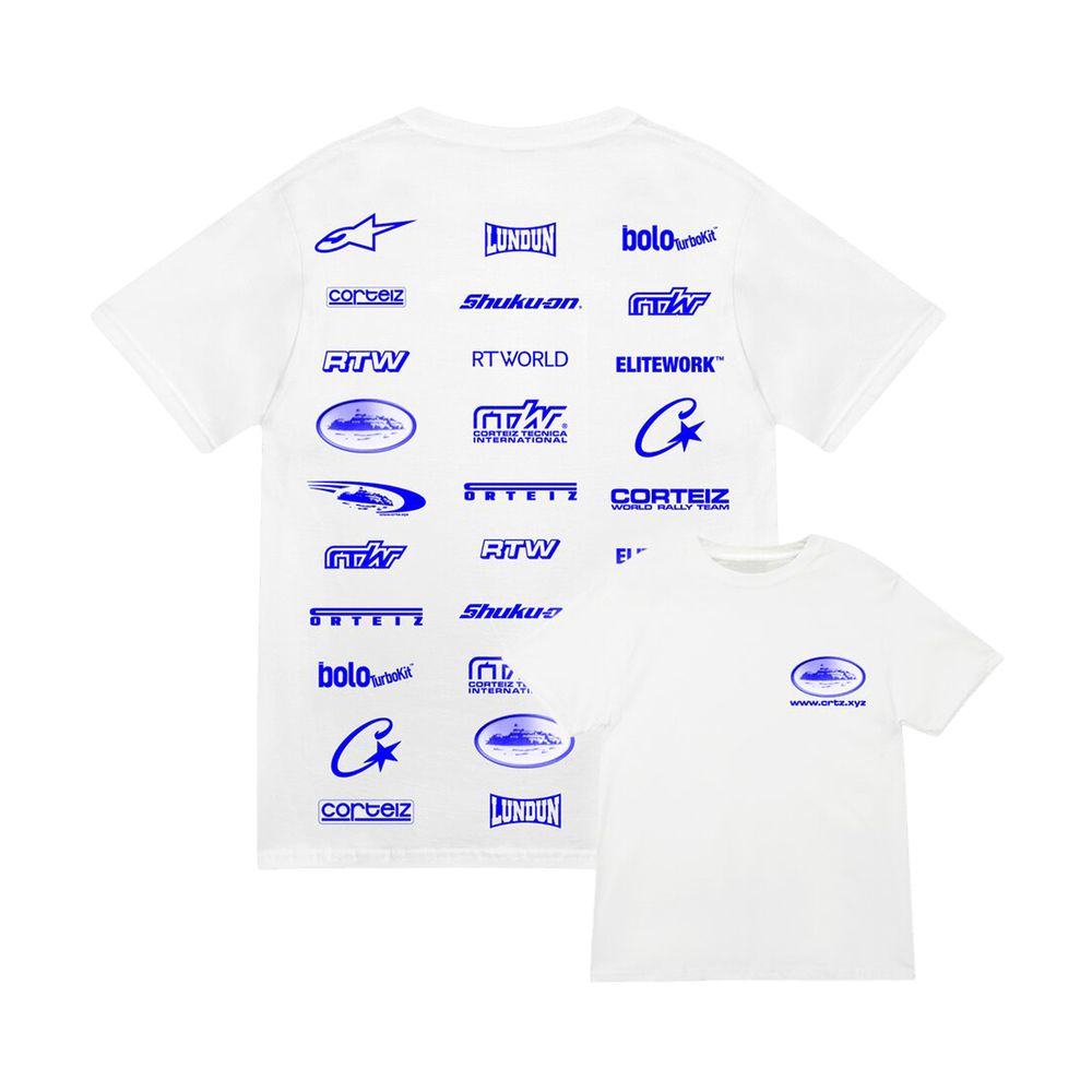 Corteiz Rally Vinylz Tee Weiß