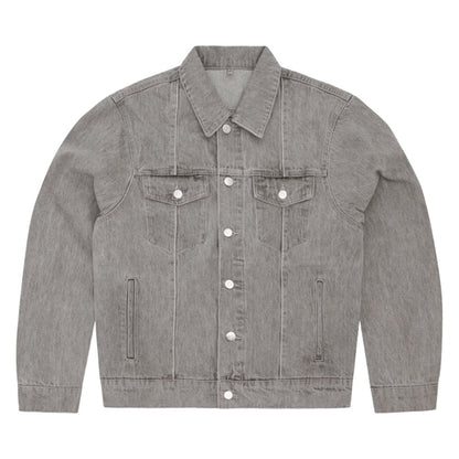 Corteiz C-Star Denim Trucker Jacke Grau
