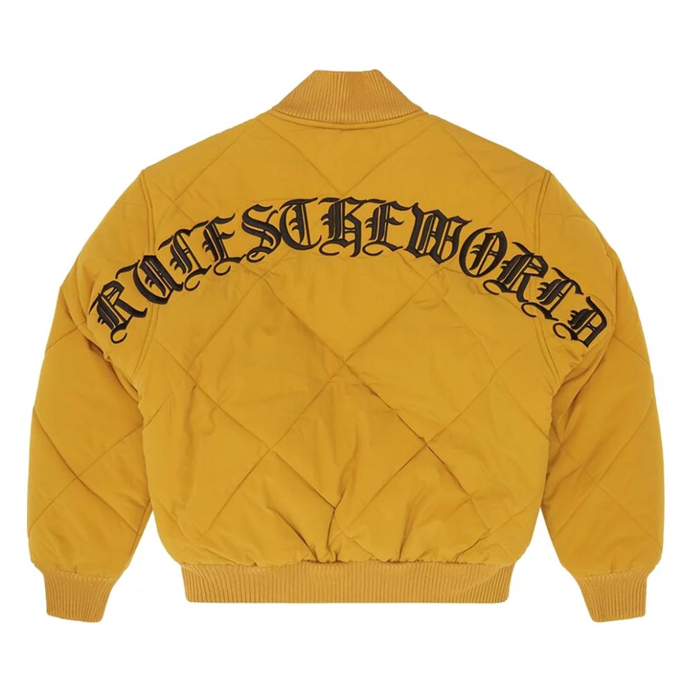 Corteiz Olde English Steppbomberjacke Gelb