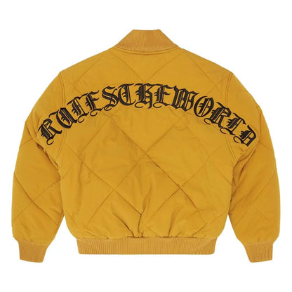 Corteiz Olde English Steppbomberjacke Gelb